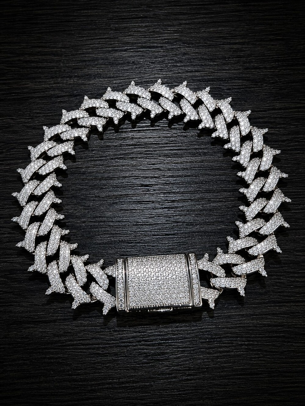 Spiked Cuban Link Bracelet 